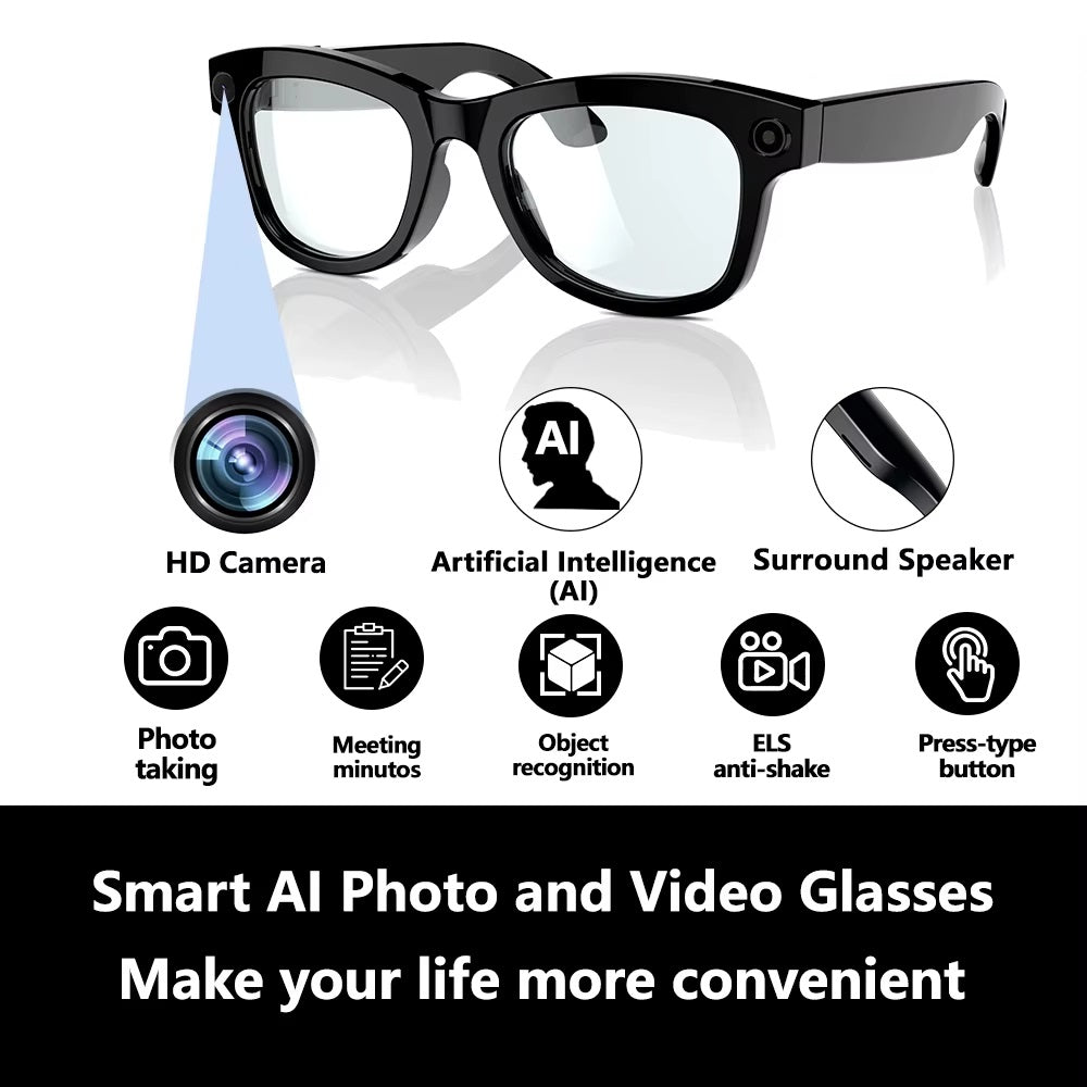 4K Camera AI Smart Glasses