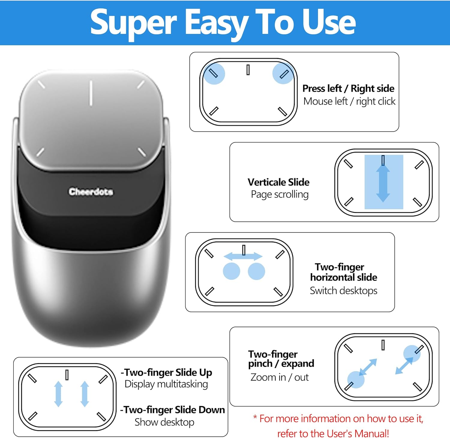 Wireless Smart Split Air Mouse