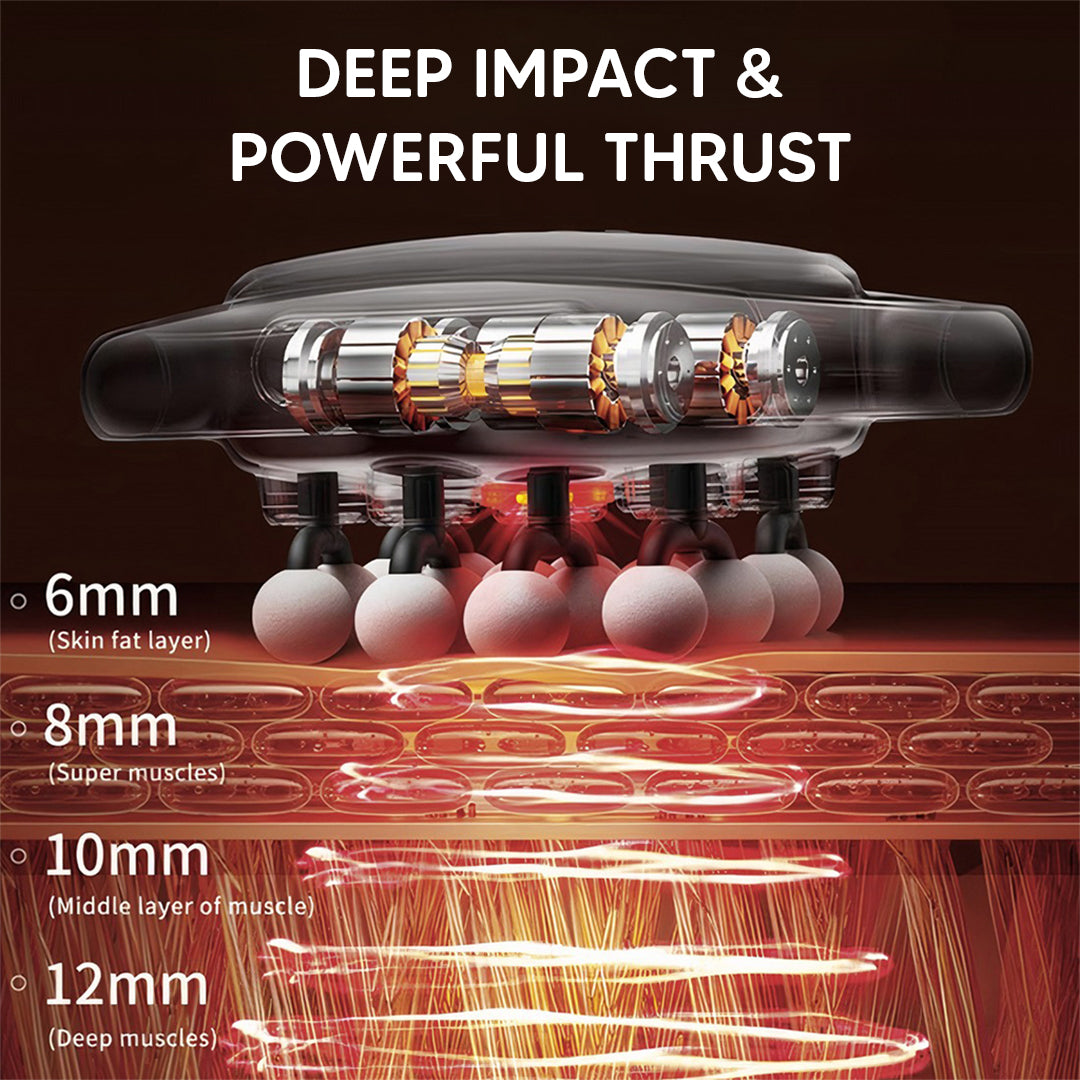 Massage Gun with Red Light Therapy