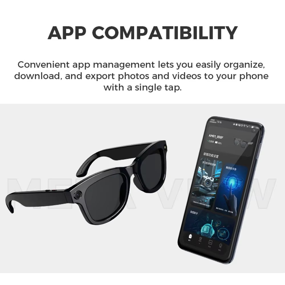 4K Camera AI Smart Glasses