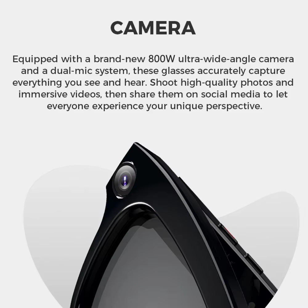 4K Camera AI Smart Glasses