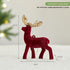 Christmas Sequined Flocking Elk Decoration