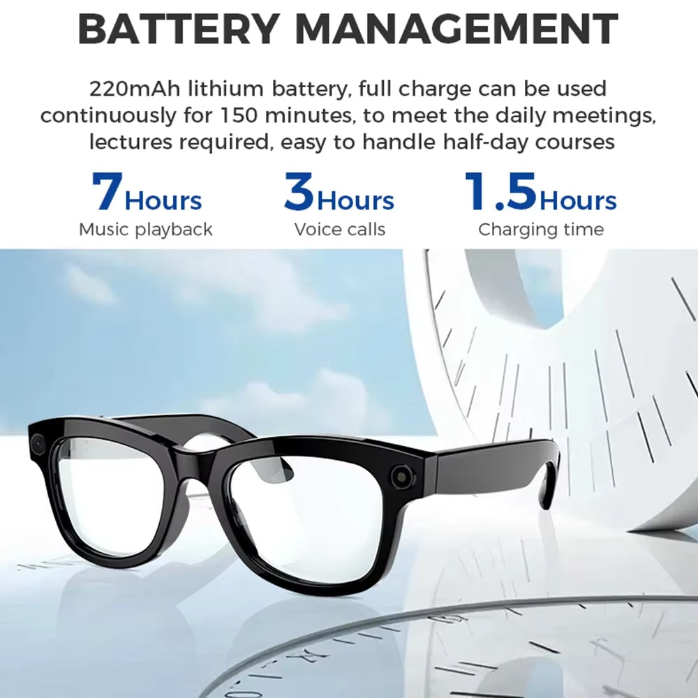 4K Camera AI Smart Glasses