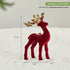 Christmas Sequined Flocking Elk Decoration