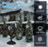 1Pc Christmas Snowflake Projector Light Dual Head LED Stake Light IP44 Waterproof Xmas Decoration For Holiday Indoor Outdoor Use Garden Patio Wall Decor