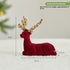 Christmas Sequined Flocking Elk Decoration