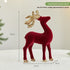 Christmas Sequined Flocking Elk Decoration